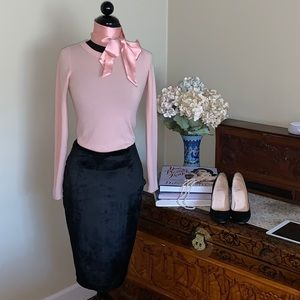 Cavalli Jeans Roberto Cavalli Vintage Black Velvet Skirt IT38 US4 GB8